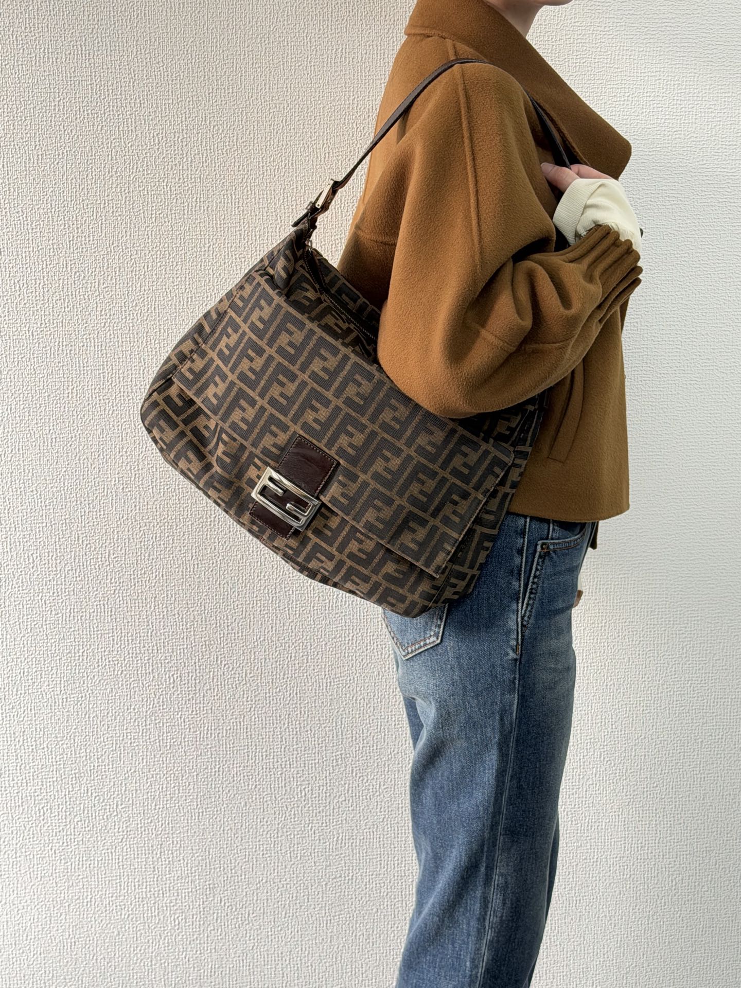 FENDI ZUCCA Hobo Shoulderbag