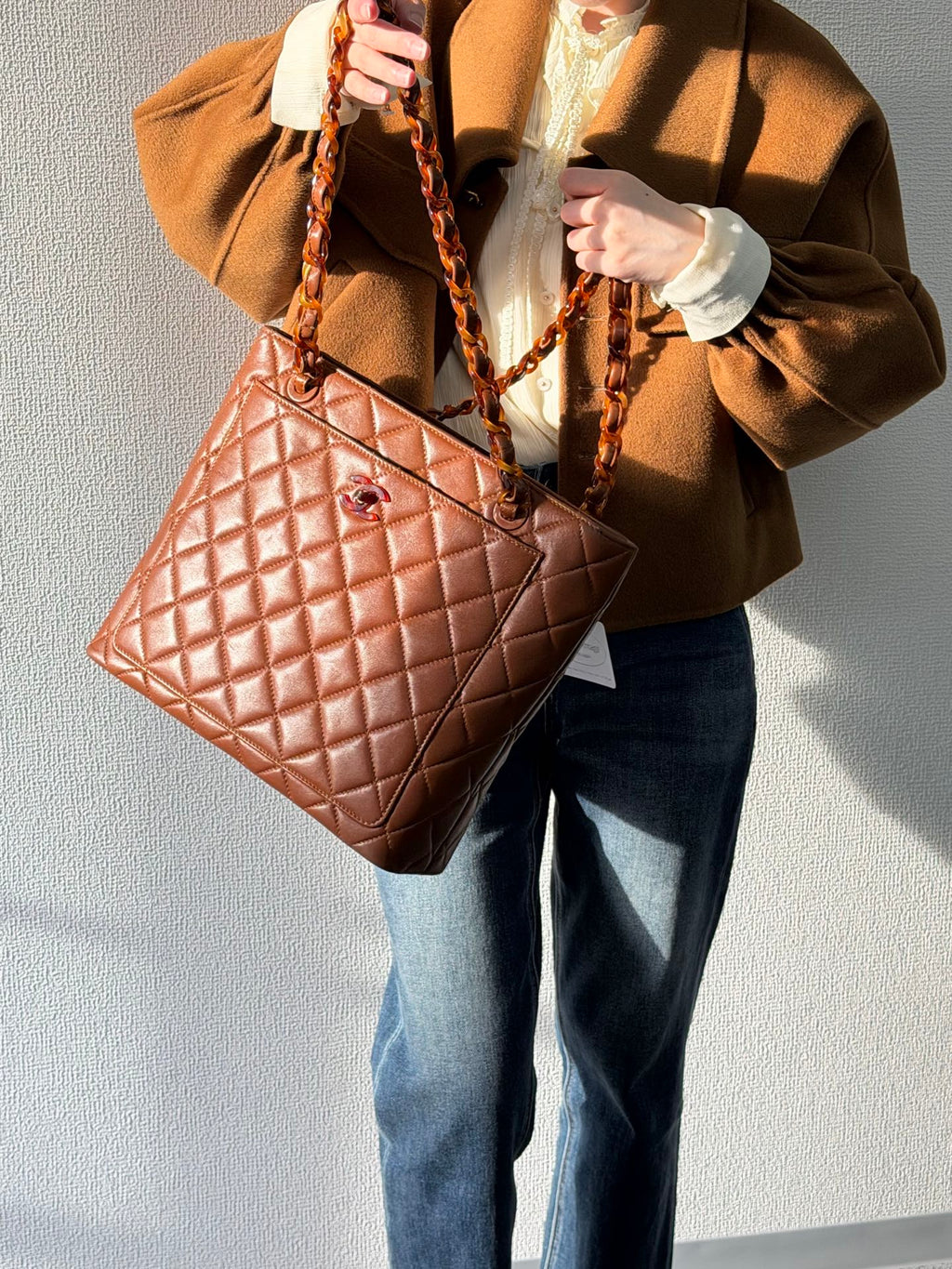 CHANEL Tortosiseshell-Chain Tote bag