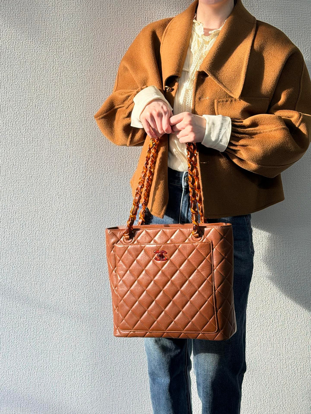 CHANEL Tortosiseshell-Chain Tote bag