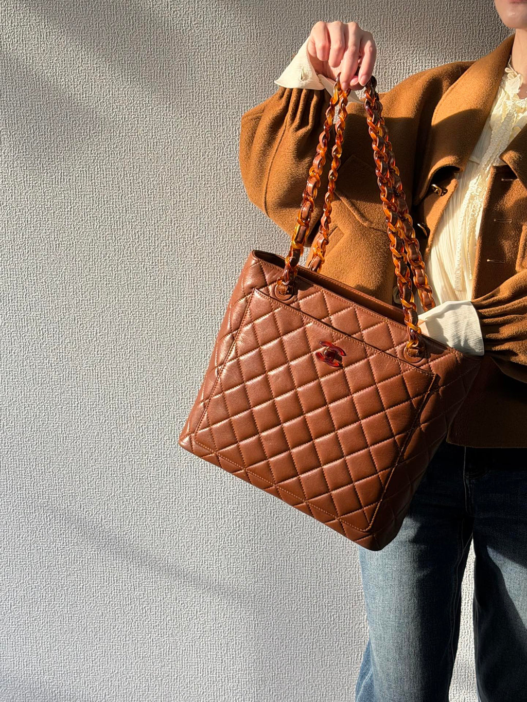 CHANEL Tortosiseshell-Chain Tote bag