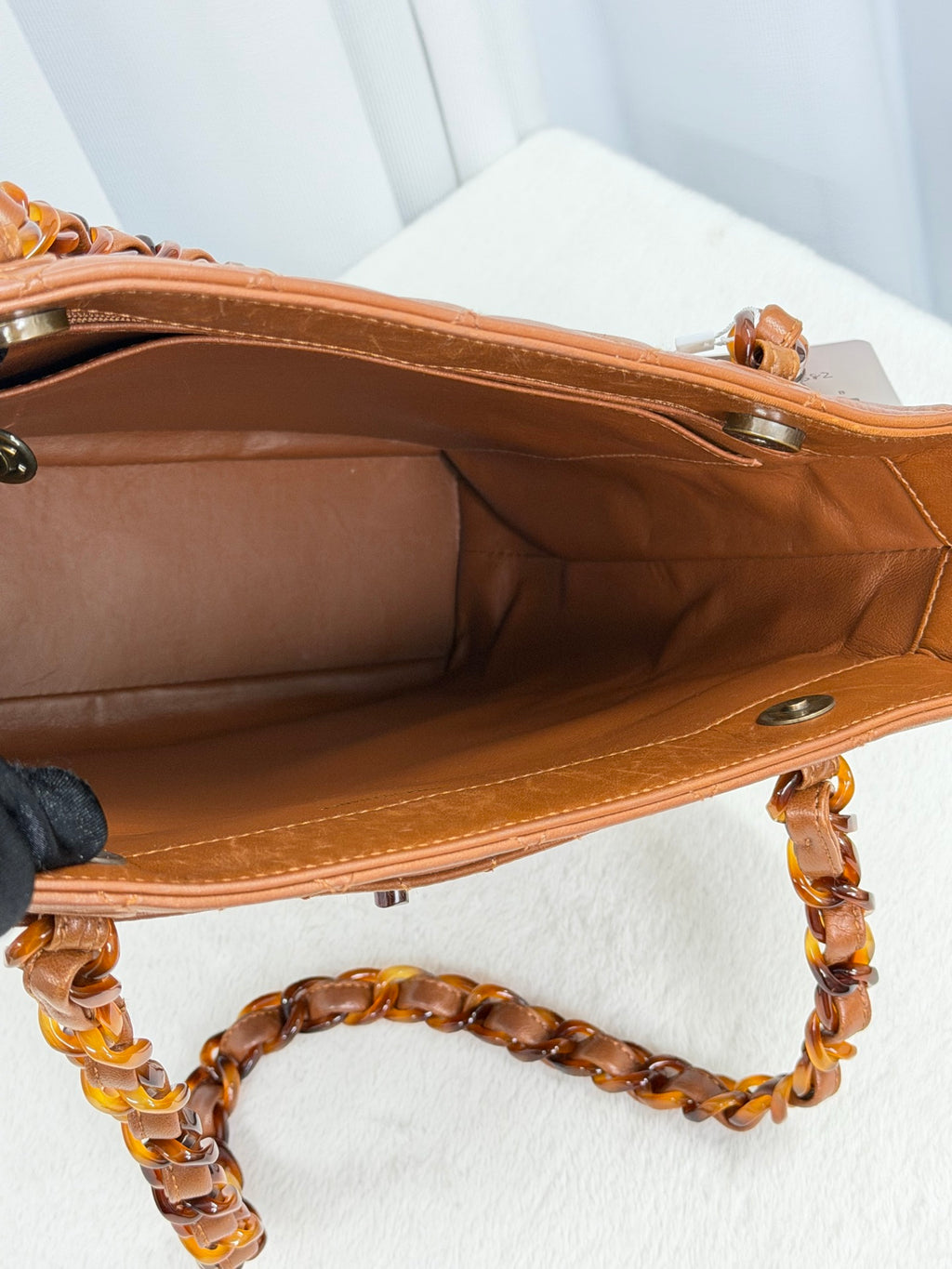 CHANEL Tortosiseshell-Chain Tote bag