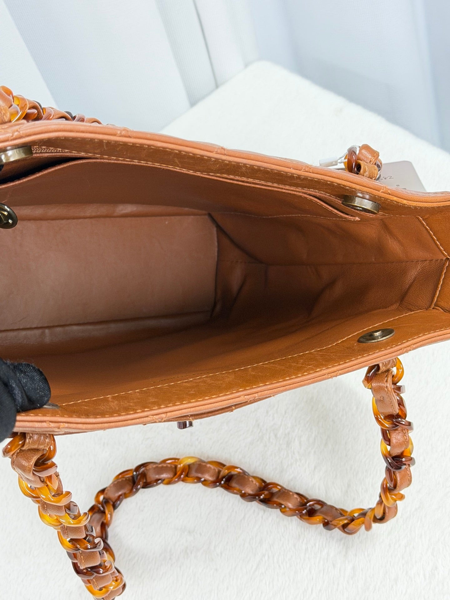 CHANEL Tortosiseshell-Chain Tote bag