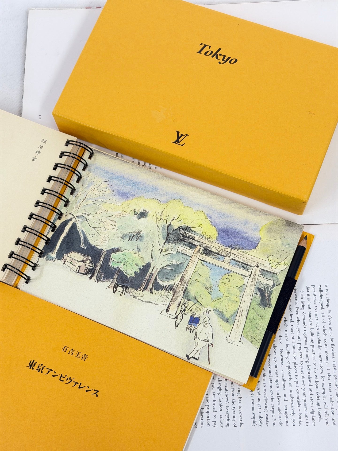 LOUIS VUITON X Carnet de Voyage Tokyo Sketch-Notebook Set