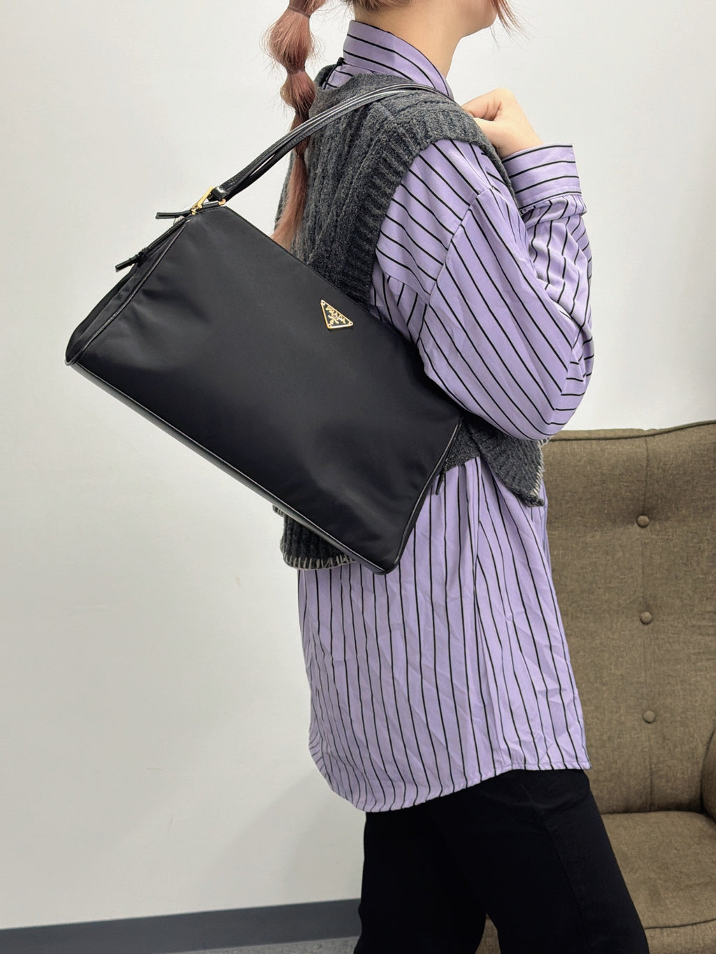 PRADA Nylon Hobo Shoulder bag