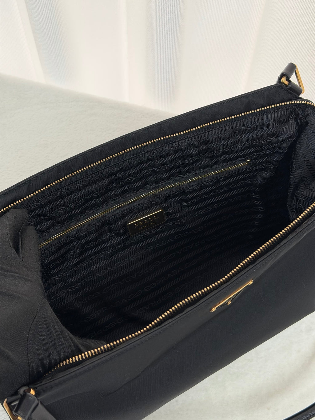 PRADA Nylon Hobo Shoulder bag