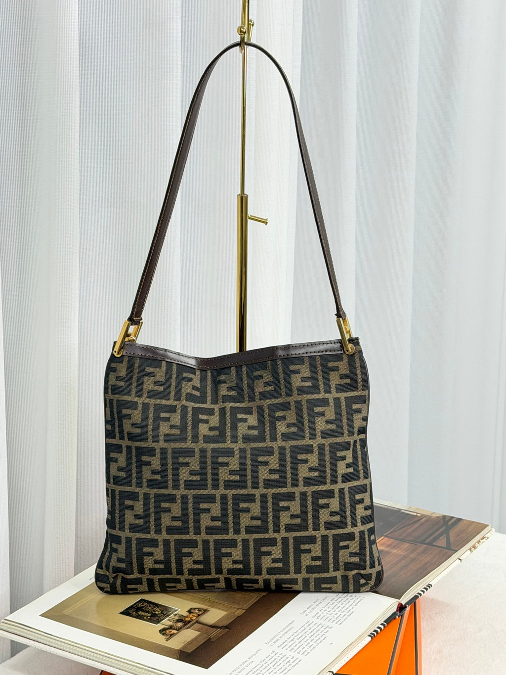 FENDI Zucca Hobo Shoulderbag