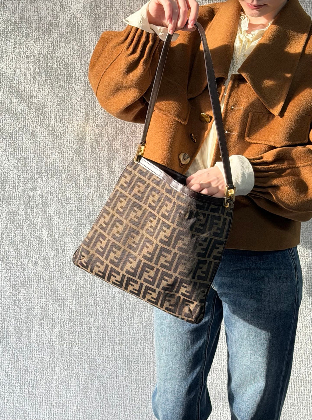 FENDI Zucca Hobo Shoulderbag