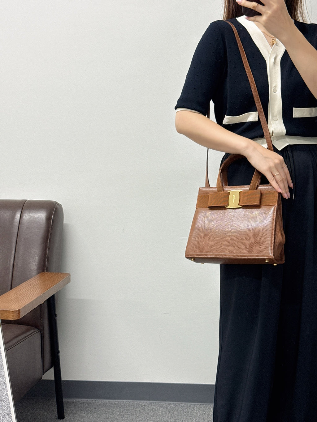 Ferragamo Ribbon Kelly shoulderbag