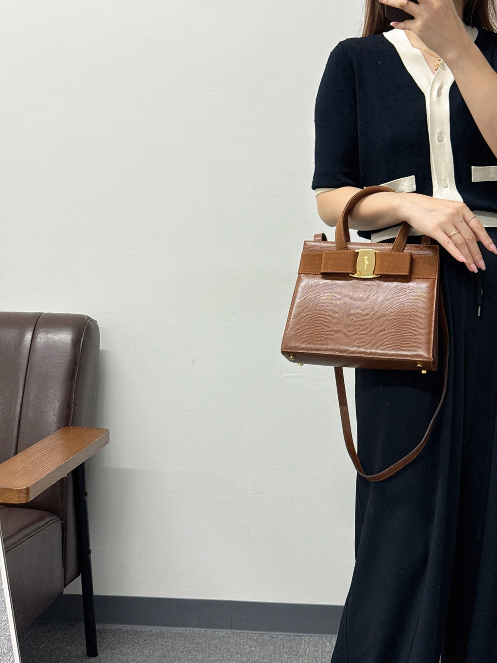 Ferragamo Ribbon Kelly shoulderbag