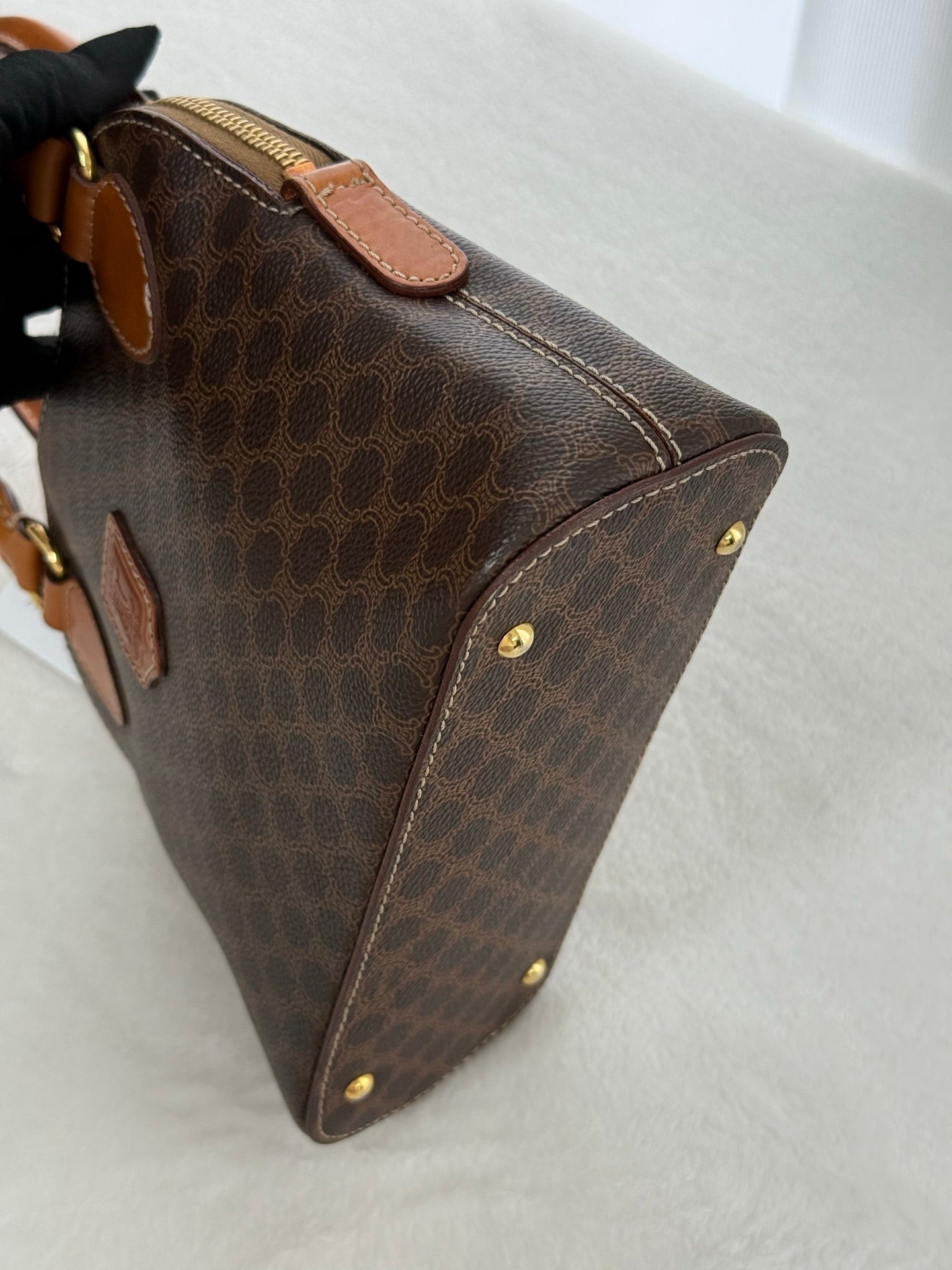 Celine Macadam Half-moon Handbag