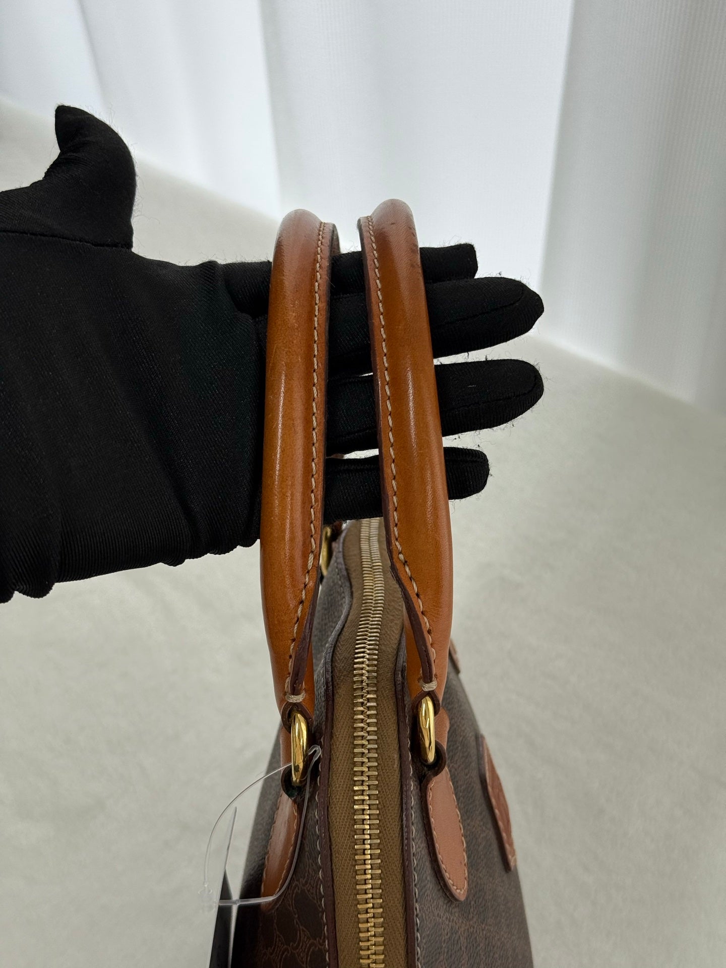 Celine Macadam Half-moon Handbag