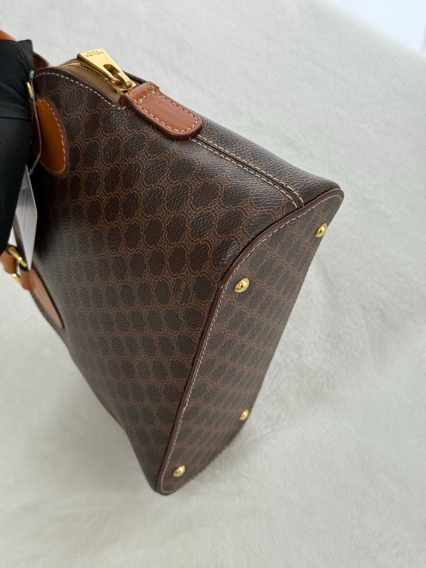 Celine Macadam Half-moon Handbag