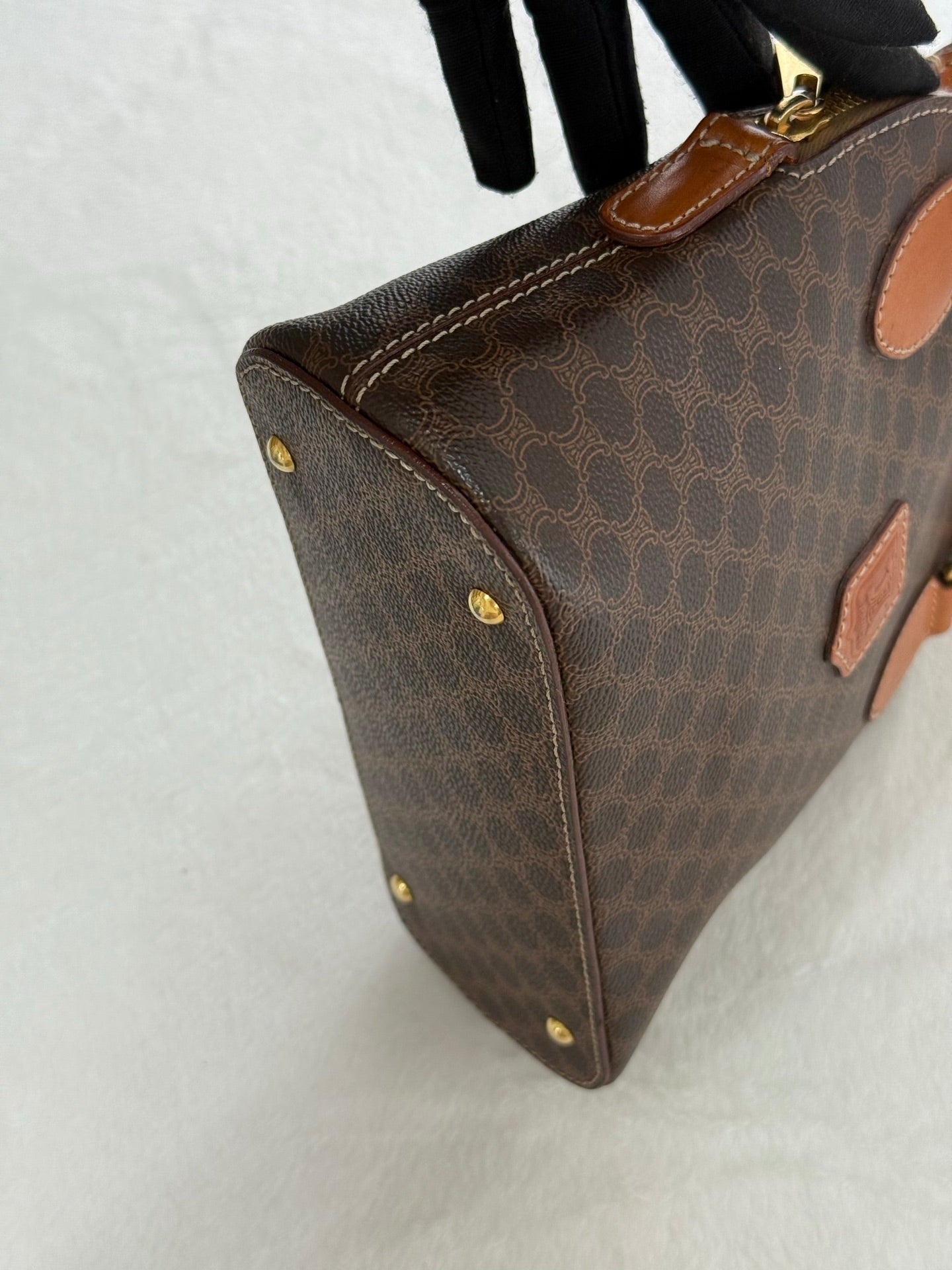 Celine Macadam Half-moon Handbag