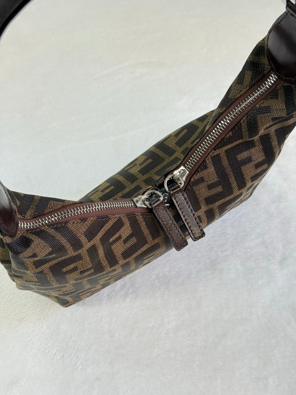 FENDI zucca v-shaped Hobobag