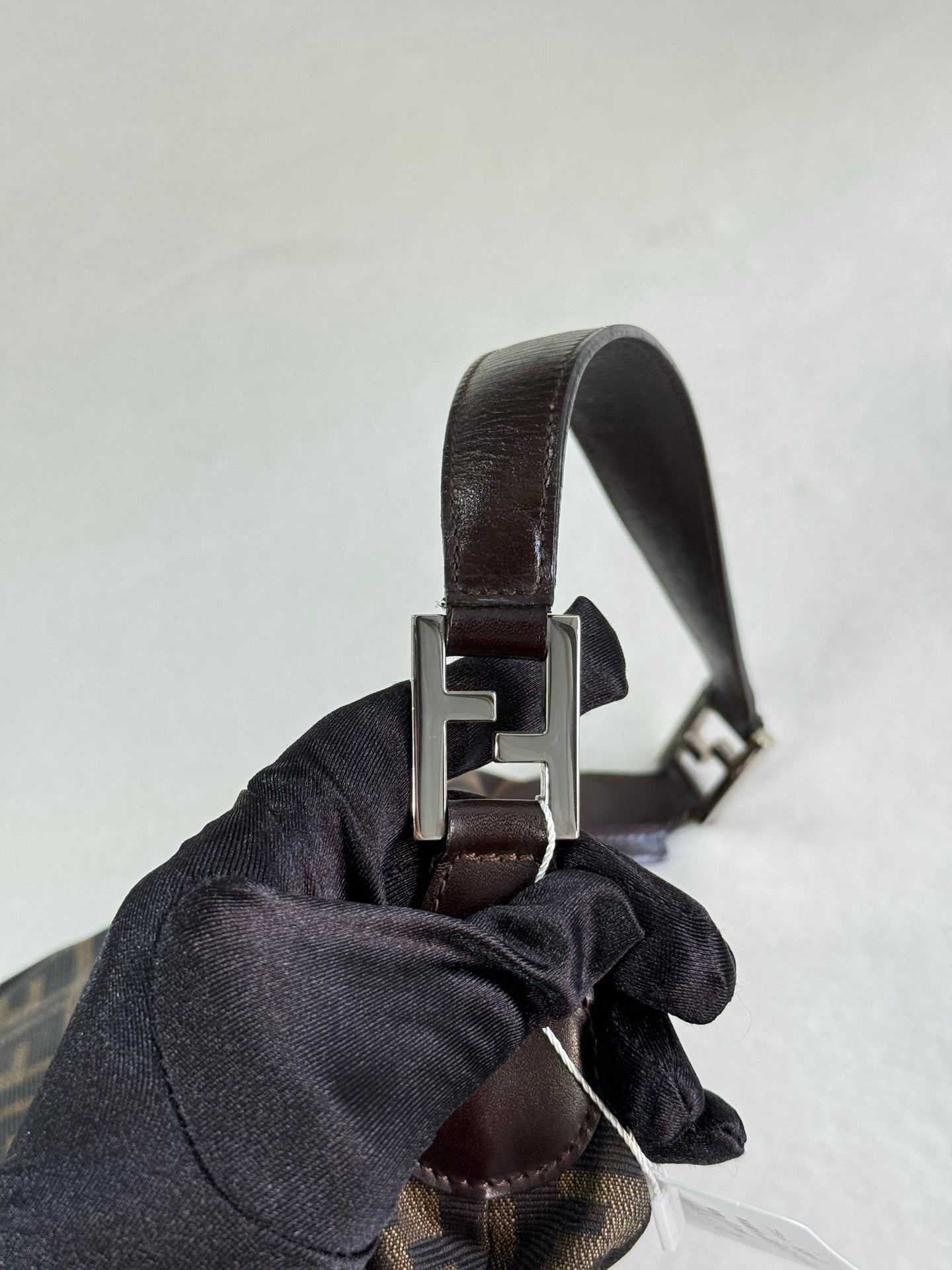 FENDI zucca v-shaped Hobobag