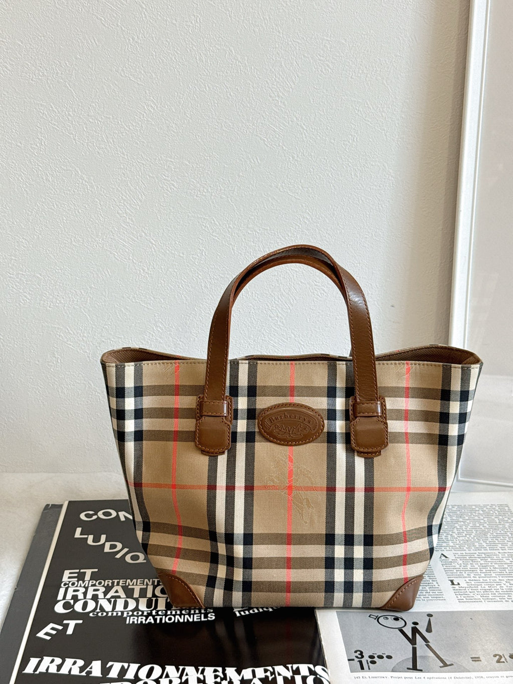 Burberry check pattern Handbag