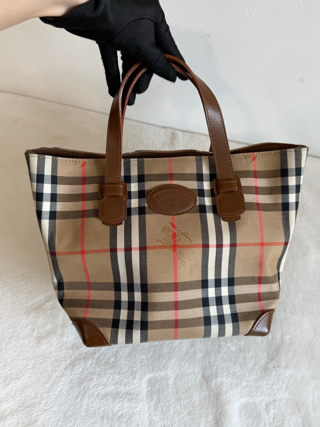 Burberry check pattern Handbag