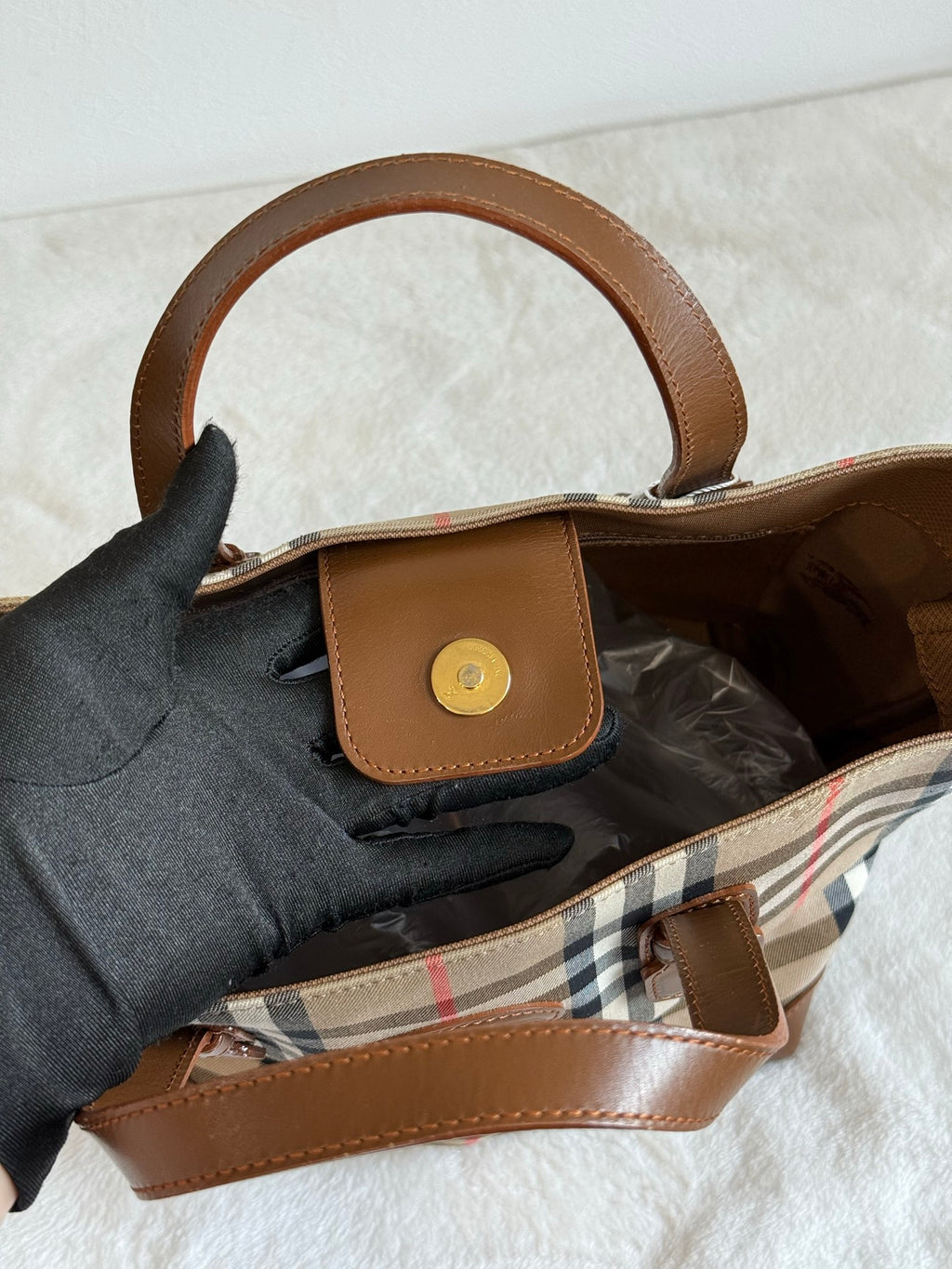 Burberry check pattern Handbag