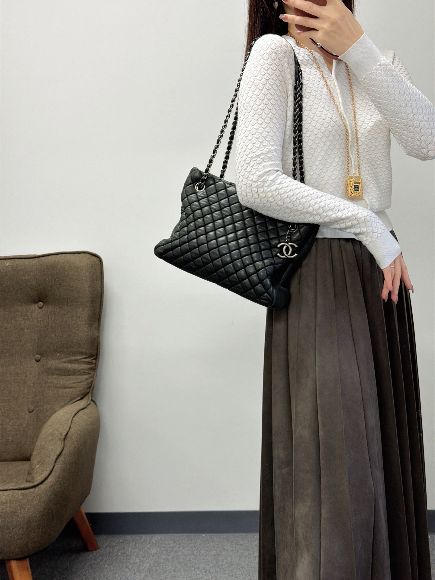 CHANEL Quiltted Totebag