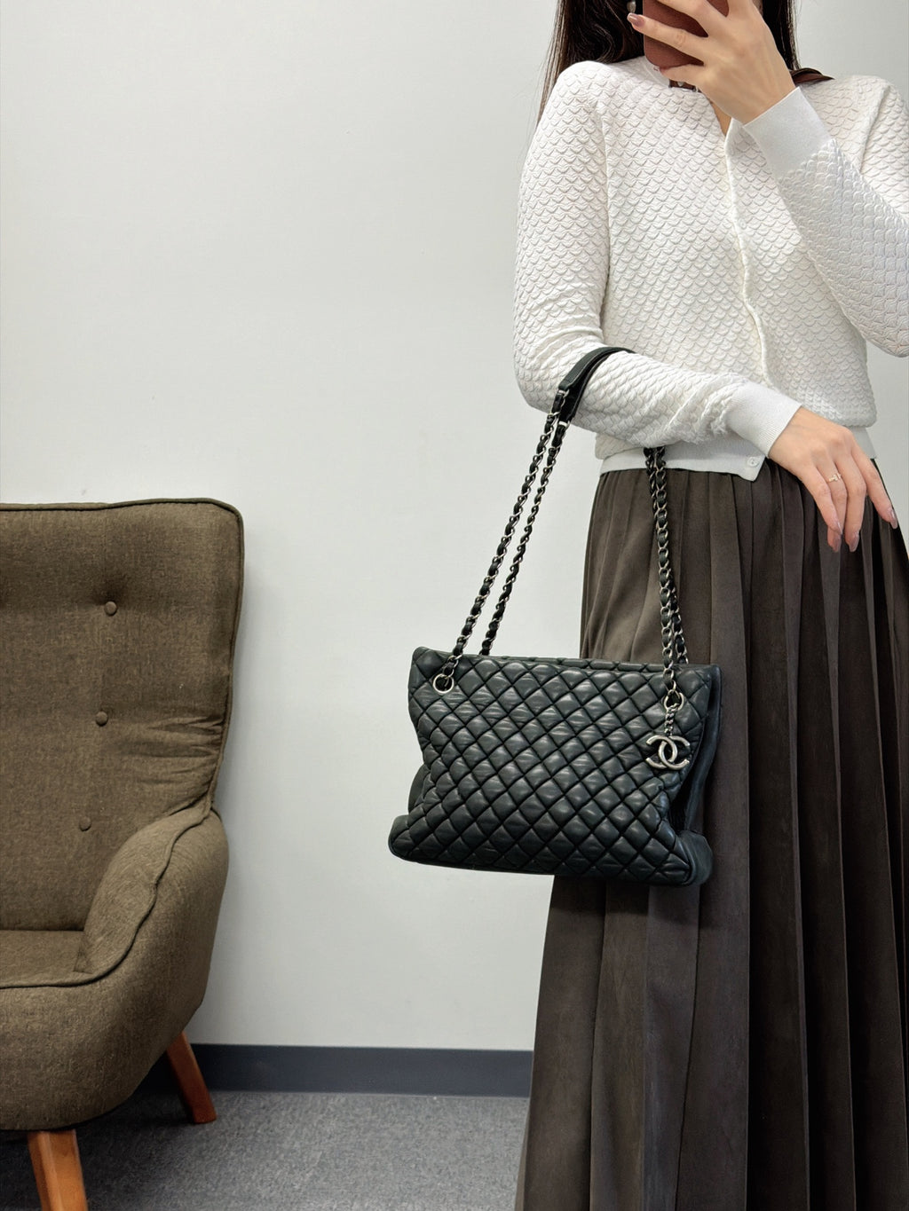 CHANEL Quiltted Totebag