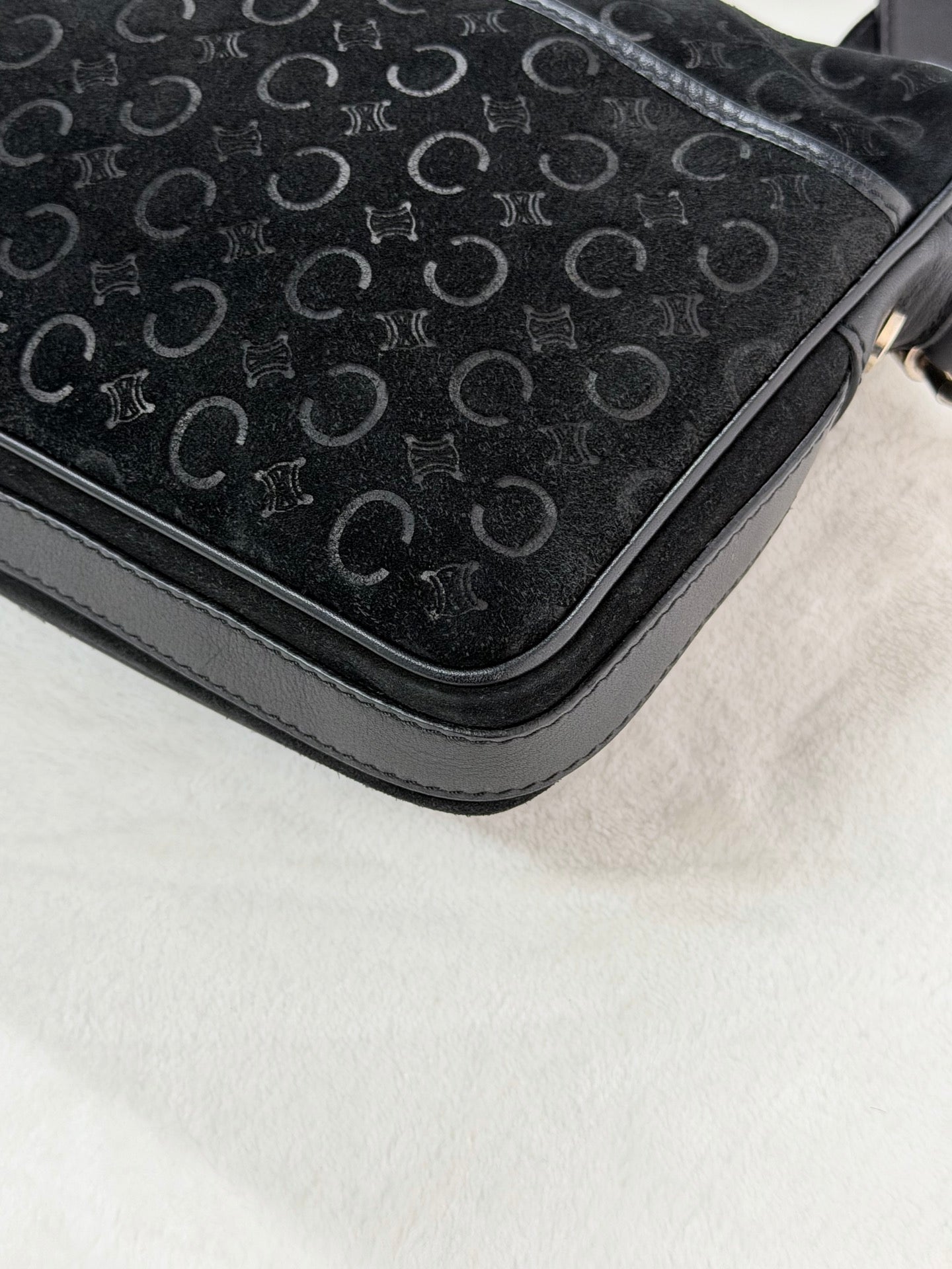 CELINE Macadam Suede Crossbody Shoulderbag