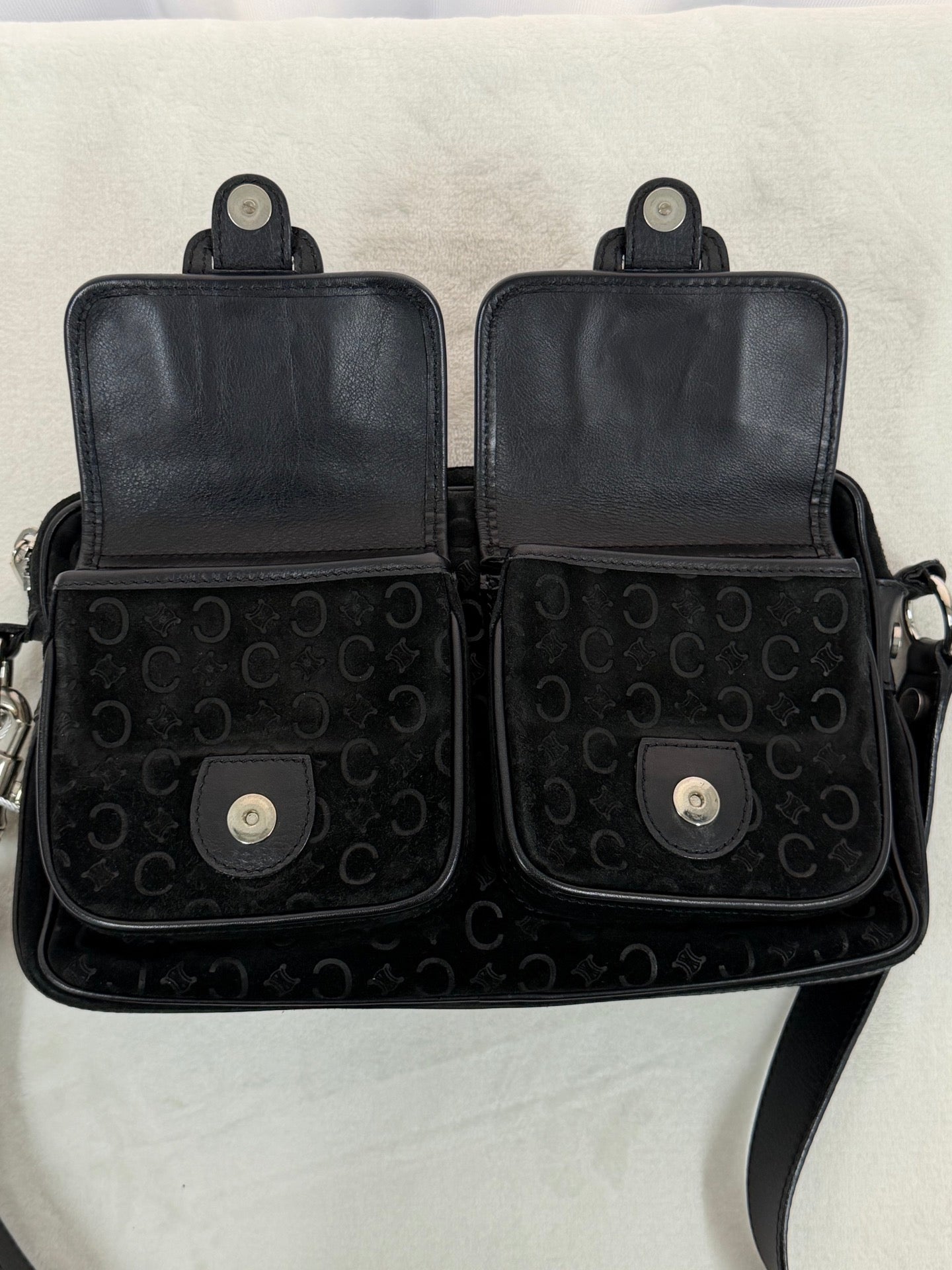 CELINE Macadam Suede Crossbody Shoulderbag