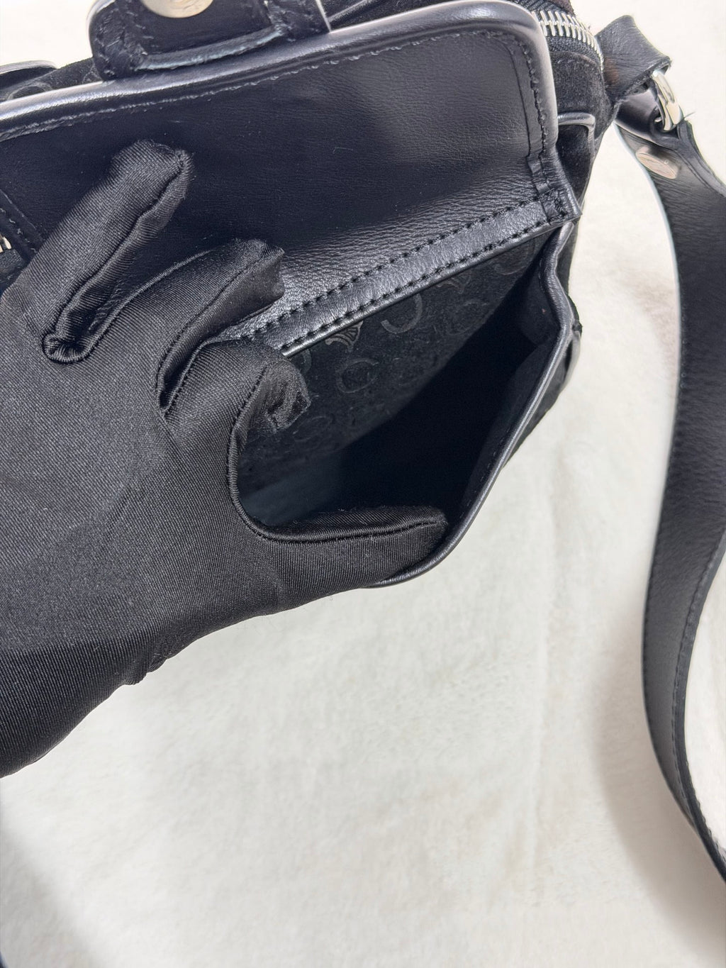 CELINE Macadam Suede Crossbody Shoulderbag
