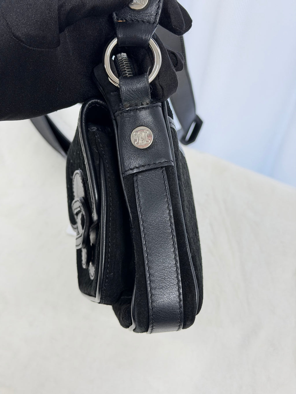 CELINE Macadam Suede Crossbody Shoulderbag