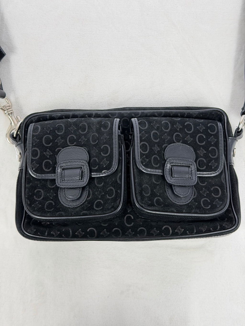 CELINE Macadam Suede Crossbody Shoulderbag