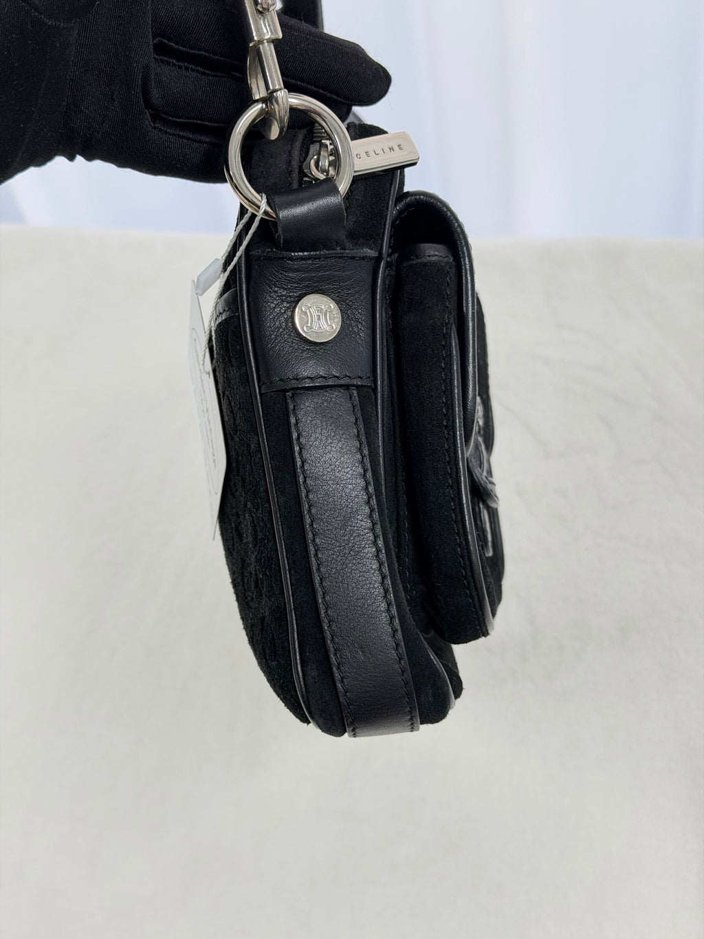 CELINE Macadam Suede Crossbody Shoulderbag