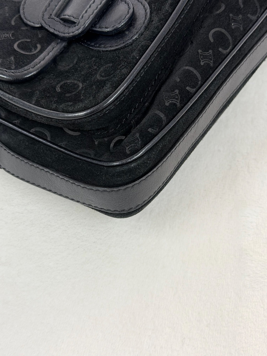 CELINE Macadam Suede Crossbody Shoulderbag