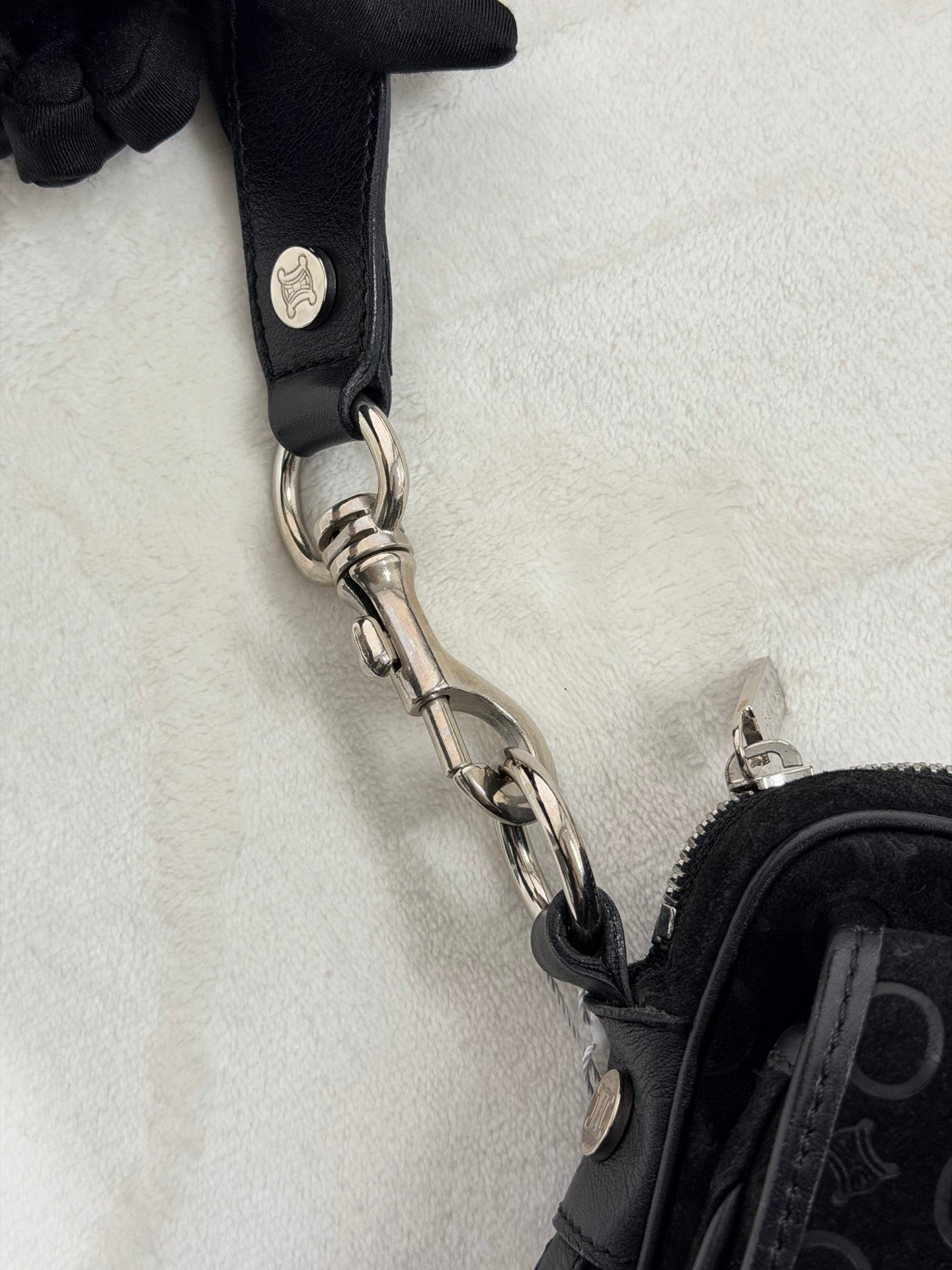 CELINE Macadam Suede Crossbody Shoulderbag