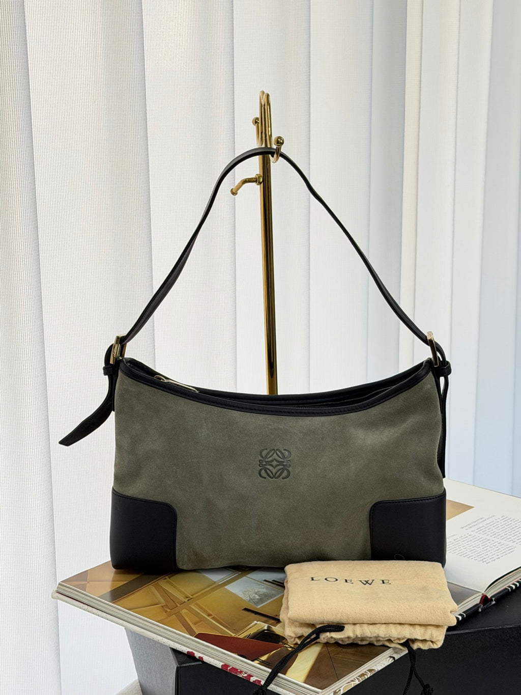 LOEWE Suede Shoulderbag
