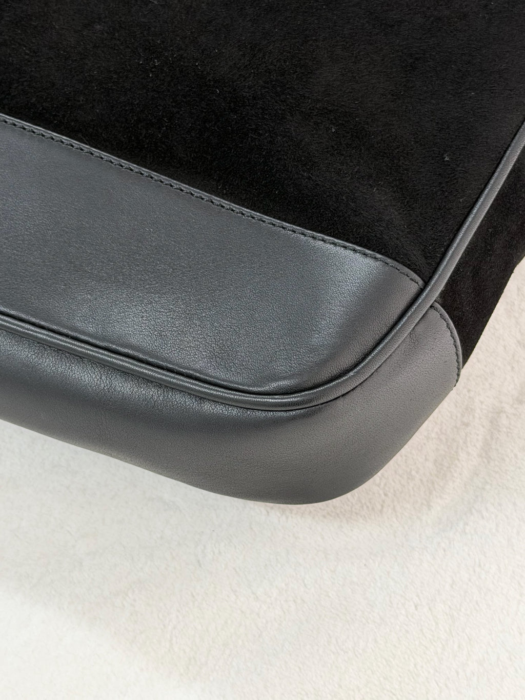 LOEWE Suede Black Shoulderbag
