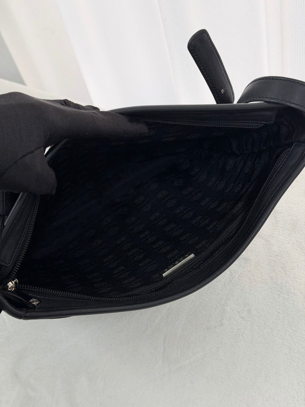 LOEWE Suede Black Shoulderbag