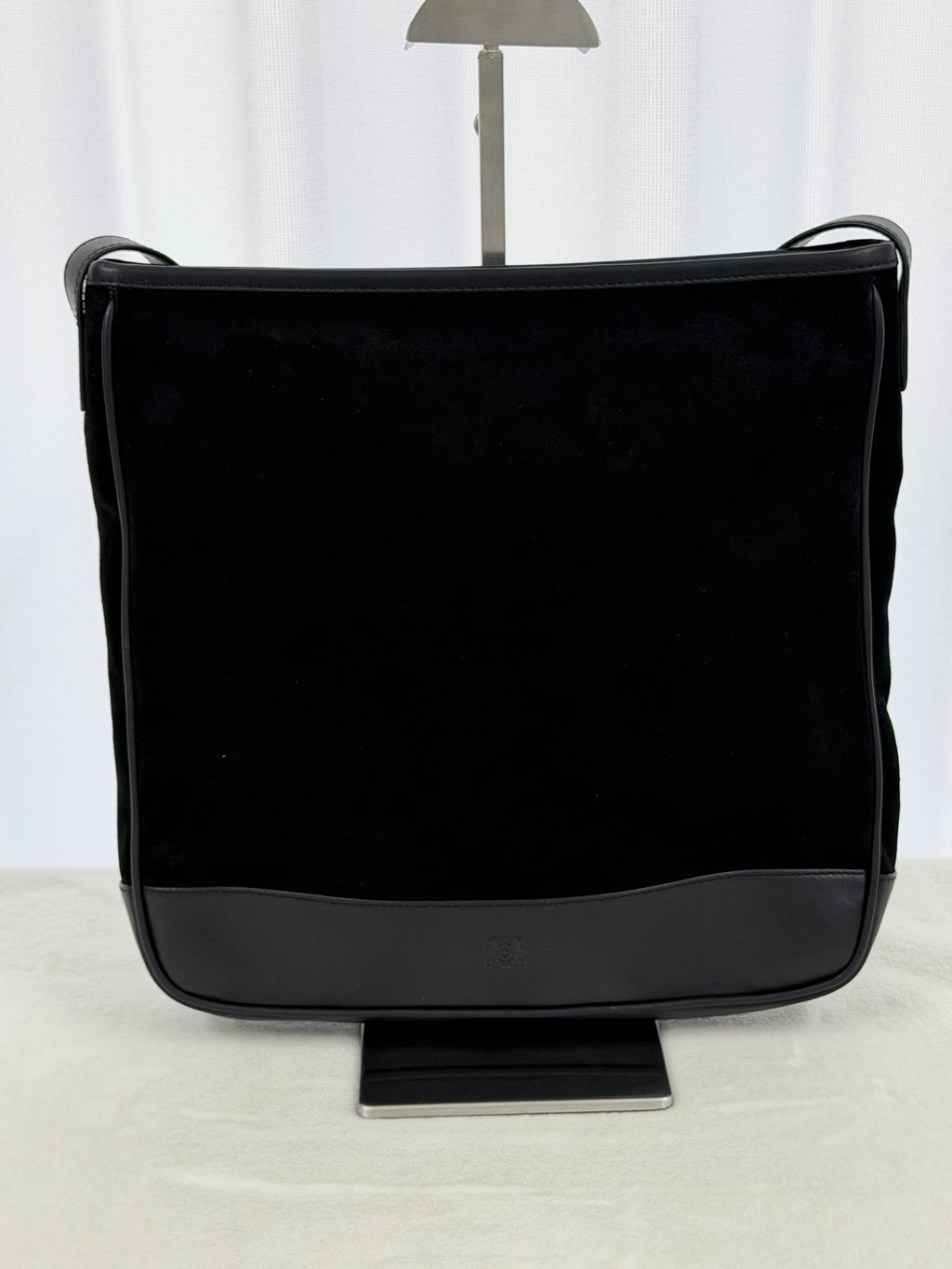 LOEWE Suede Black Shoulderbag