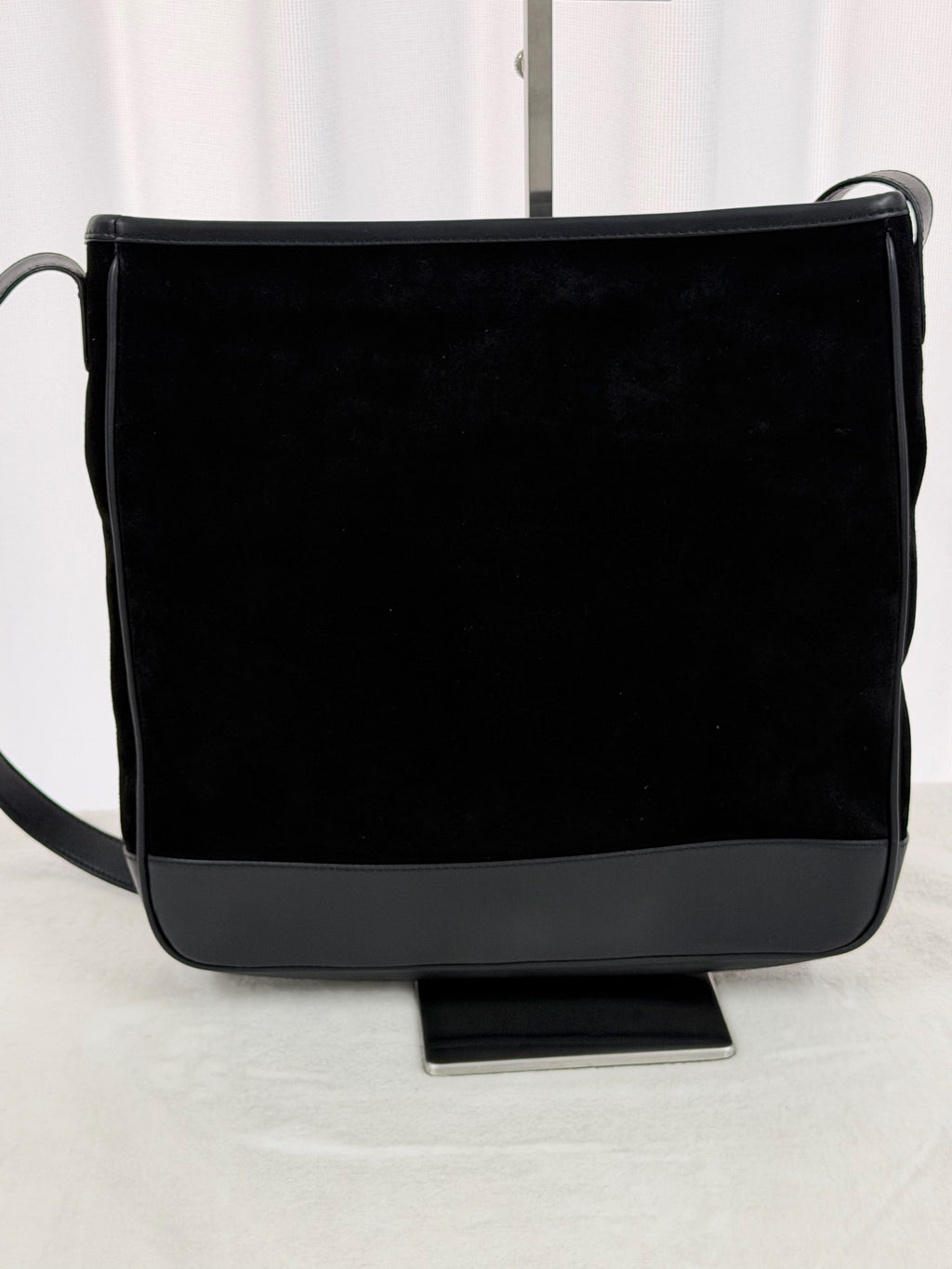 LOEWE Suede Black Shoulderbag