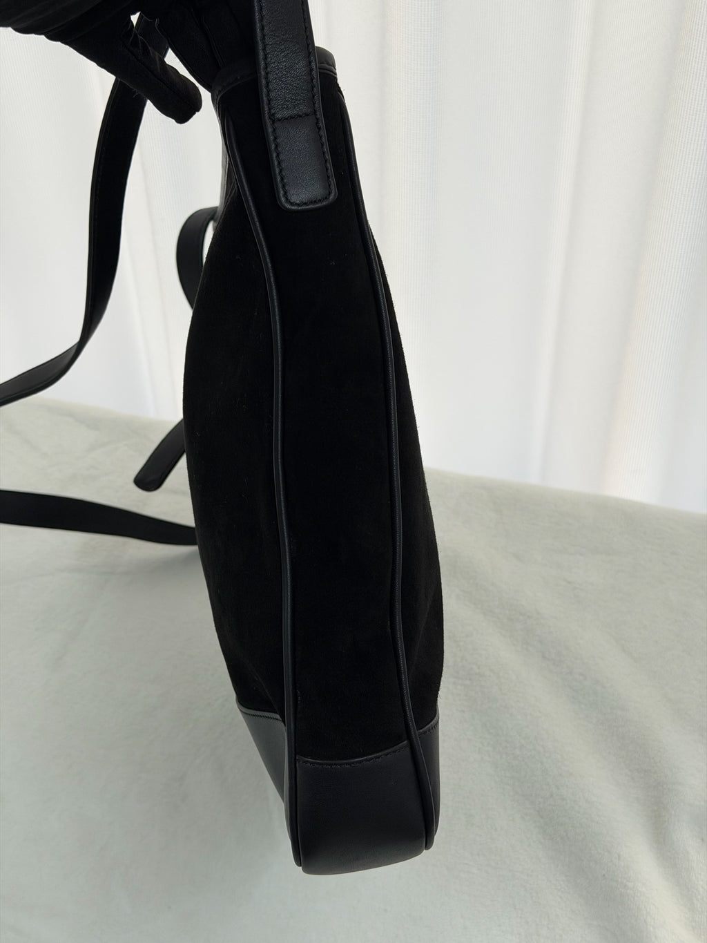 LOEWE Suede Black Shoulderbag