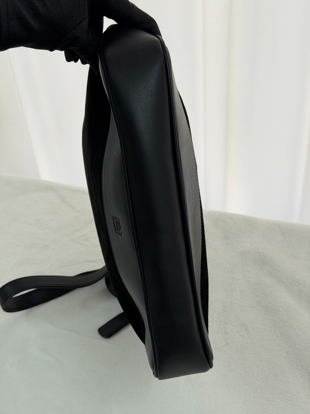 LOEWE Suede Black Shoulderbag