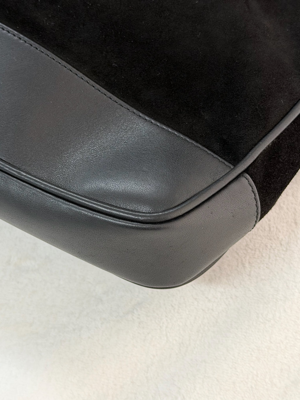 LOEWE Suede Black Shoulderbag