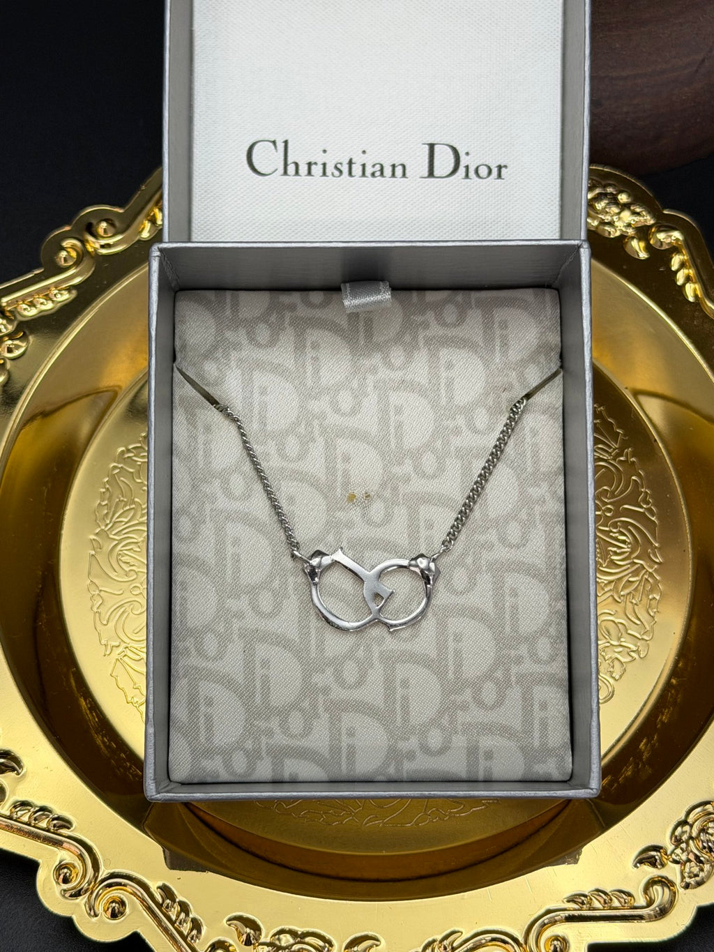 CHRISTIAN DIOR Rhinestone Necklace