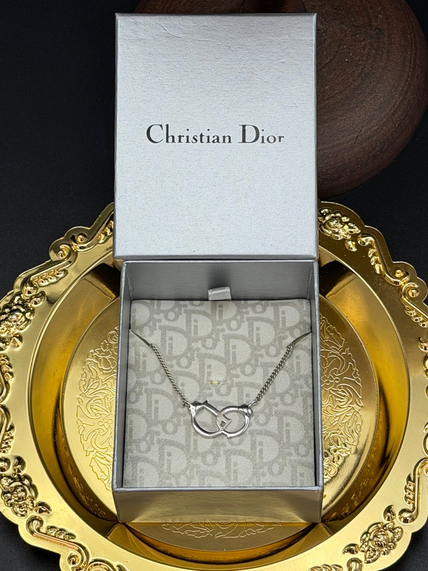 CHRISTIAN DIOR Rhinestone Necklace