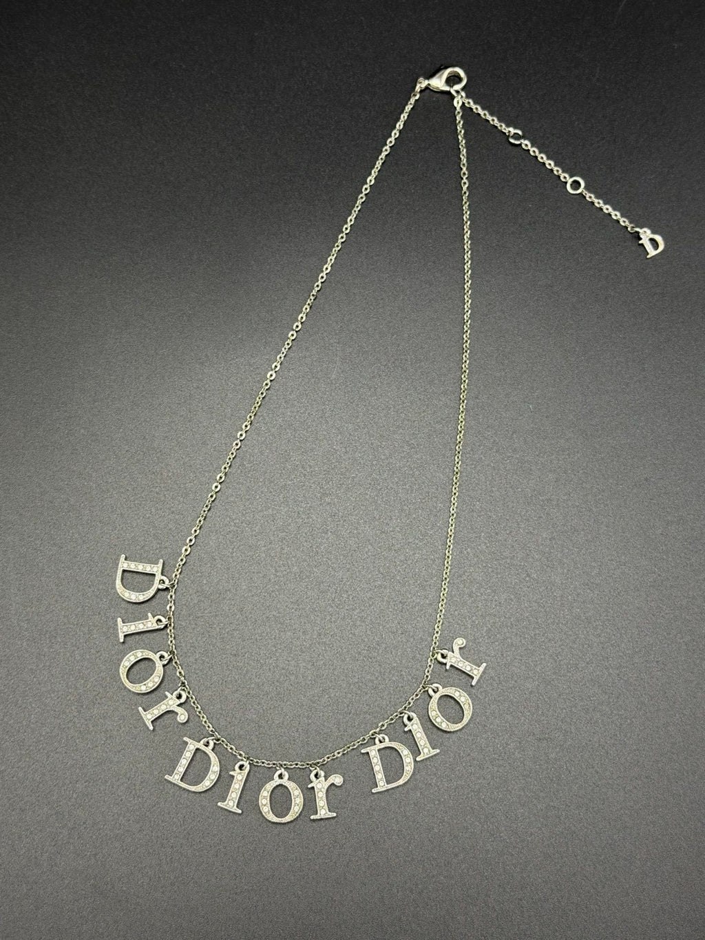 DIOR Vintage  logo pattern Necklace