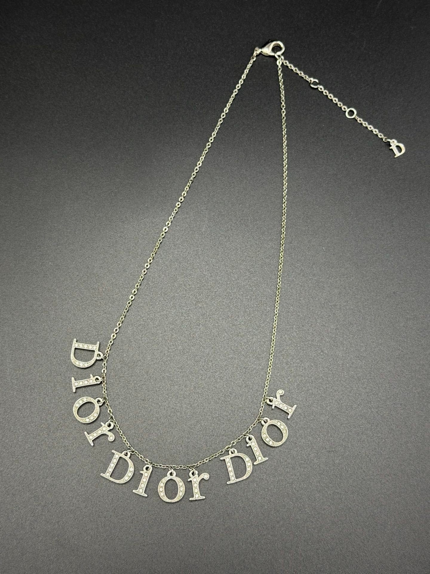DIOR Vintage  logo pattern Necklace