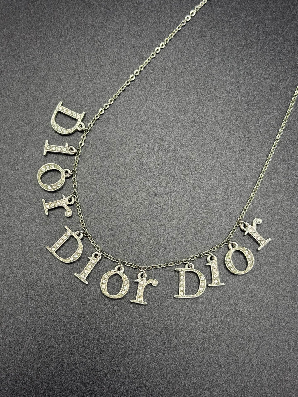 DIOR Vintage  logo pattern Necklace