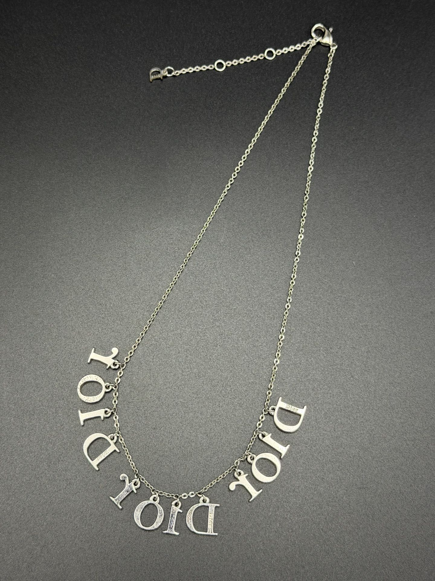 DIOR Vintage  logo pattern Necklace