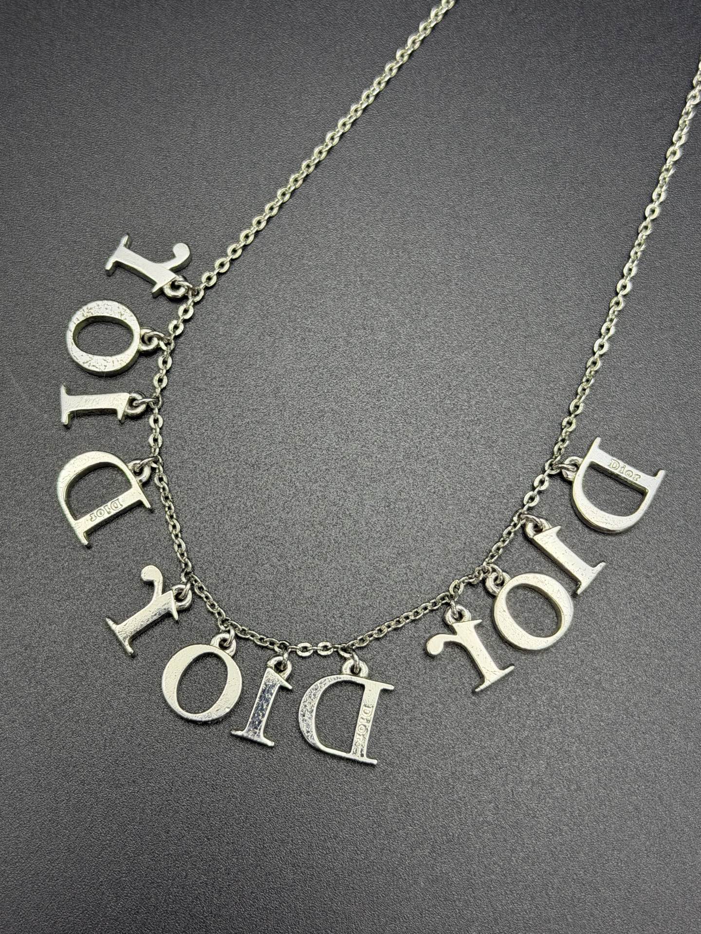 DIOR Vintage  logo pattern Necklace