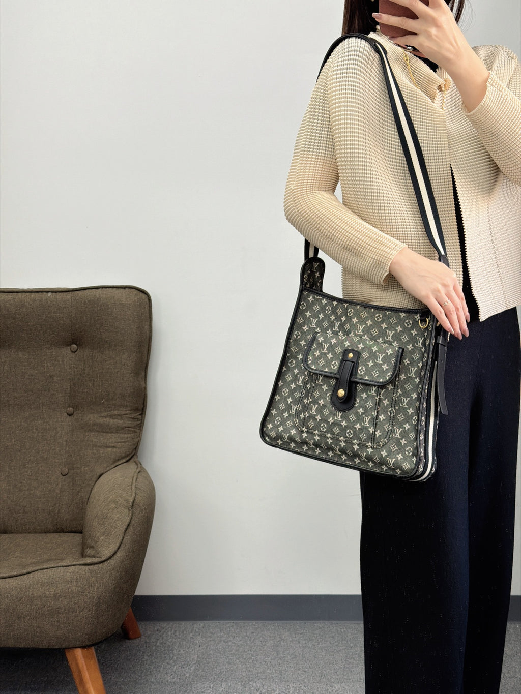 LOUIS VUITTON Denim Monogram Shoulderbag