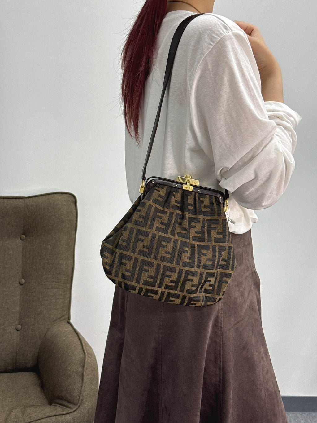 FENDI Zucca Shoulderbag