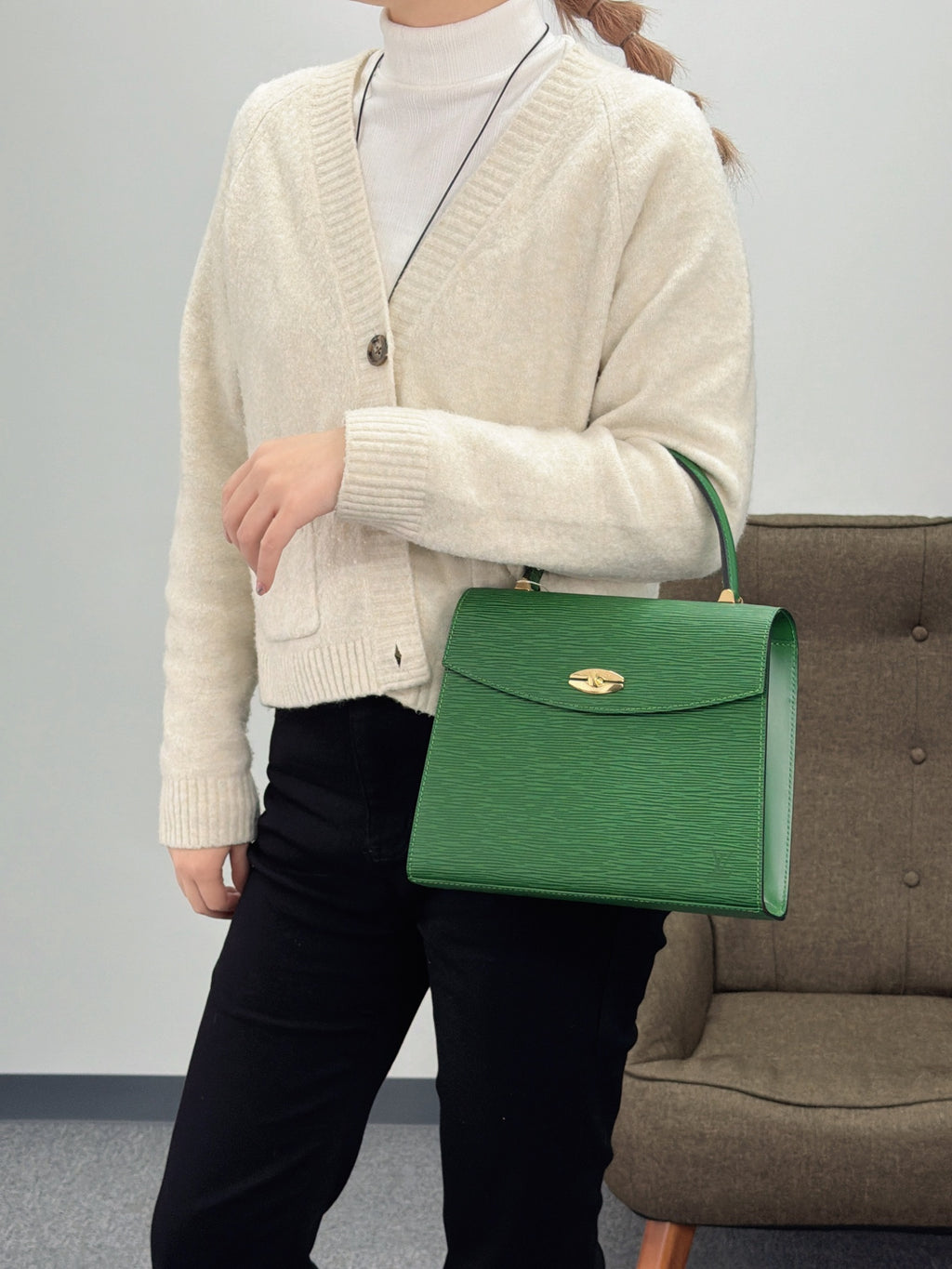 LOUIS VUITTON Epi Kelly Vintage Handbag